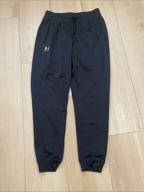 Under Armour Men's Black Athletic Jogger Pants with Logo